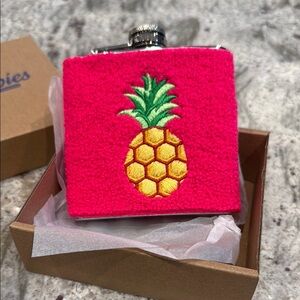 Vibrant Pink Pineapple Flask